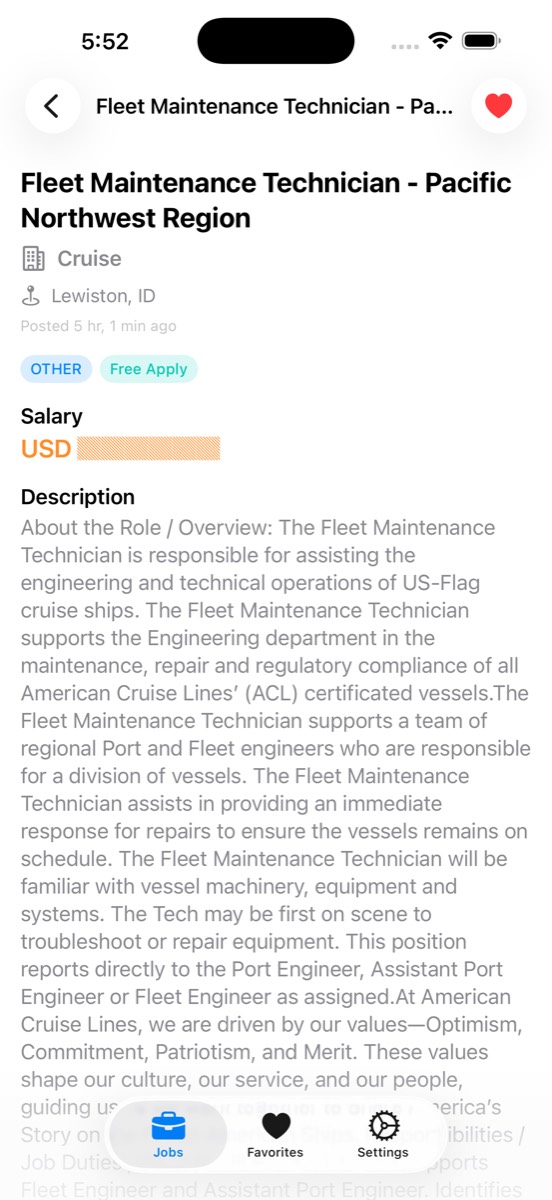 Work Remotely — Job details