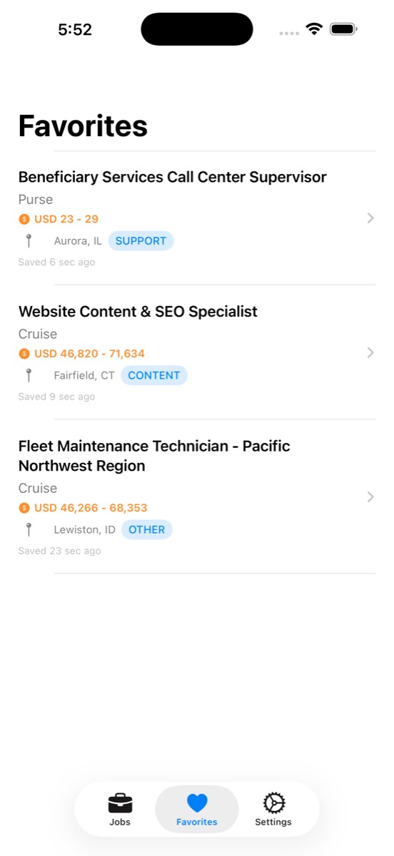 Work Remotely — Favorites